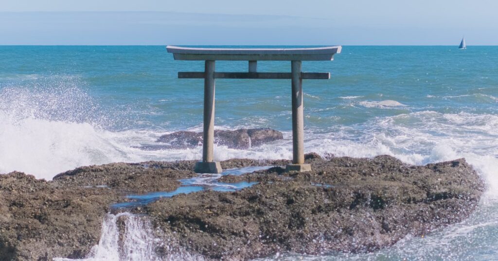 大洗磯前神社 神磯の鳥居